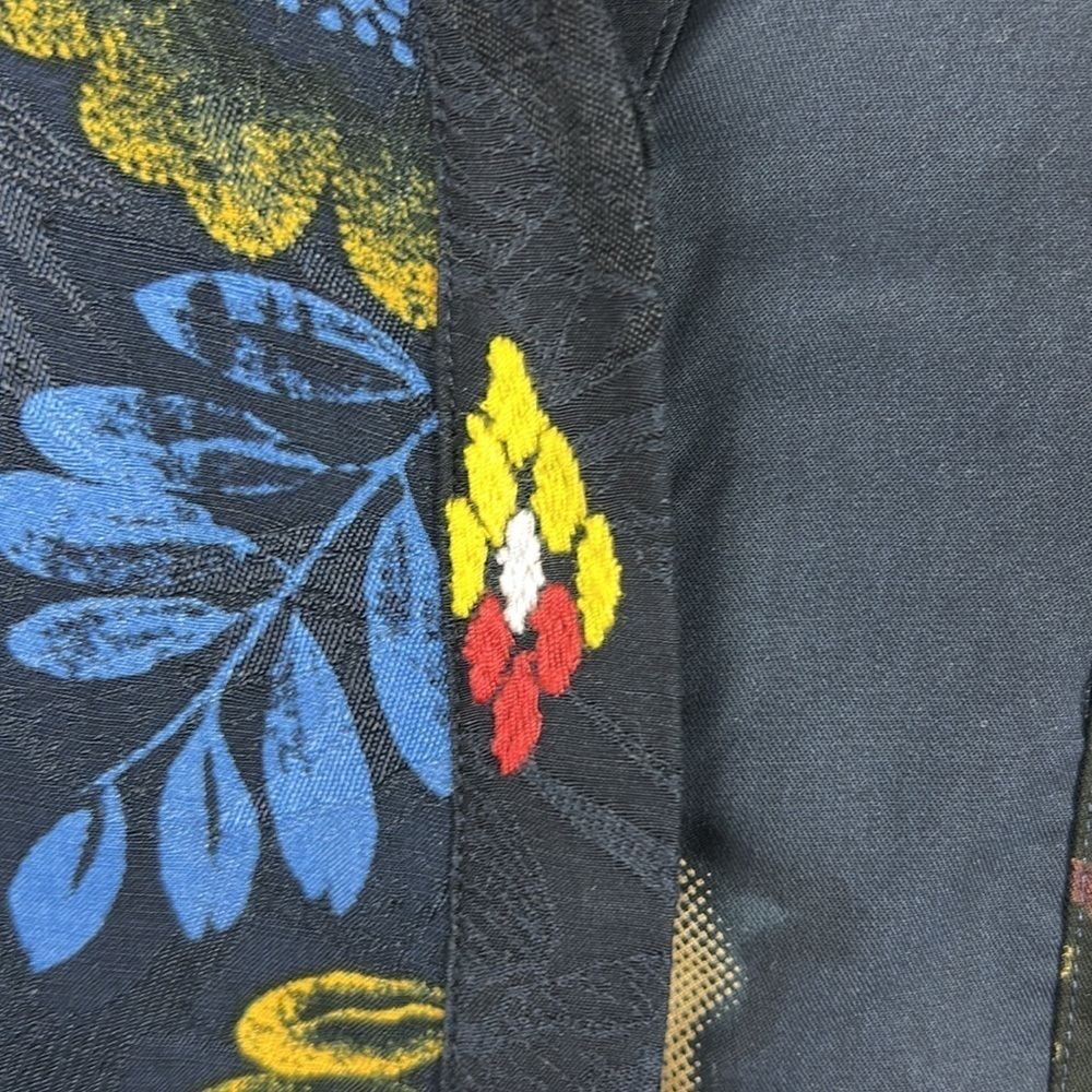Desigual Vardar Artsy Embroidered Long Sleeve Button Down Shirt Medium Blue - Picture 6 of 13
